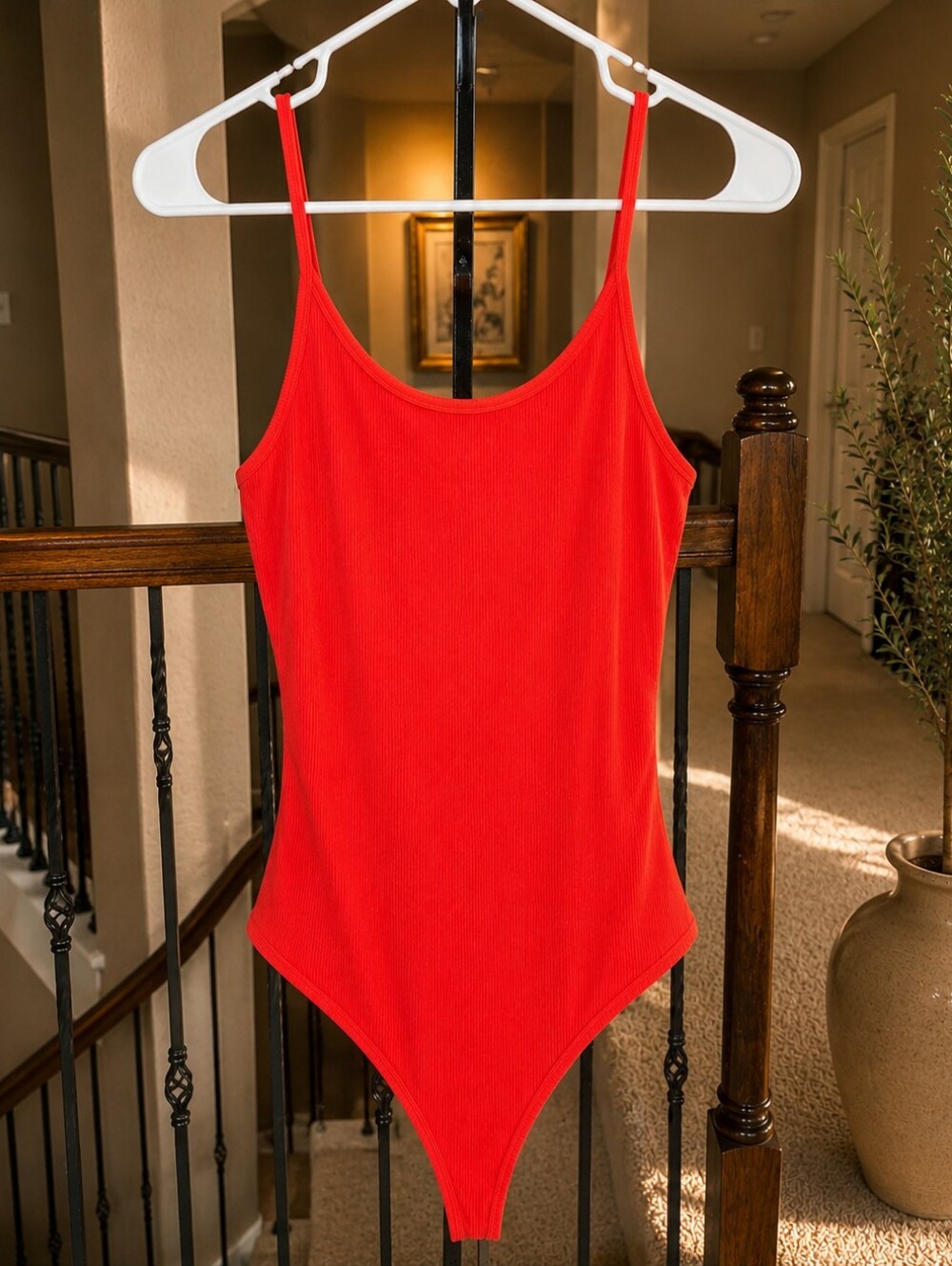 Forever 21 Coral Red Woman's Bodysuit